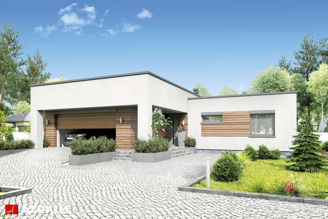budowa domu Sekwoja II (odbicie lustrzane) - New-House