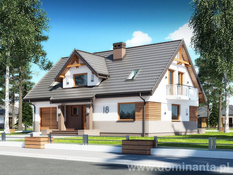 budowa domu DŻIN N (Odbicie lustrzane) - New-House