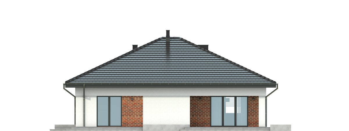Kalcyt z garażem 1-st. [A] (odbicie lustrzane) - miniatura 4