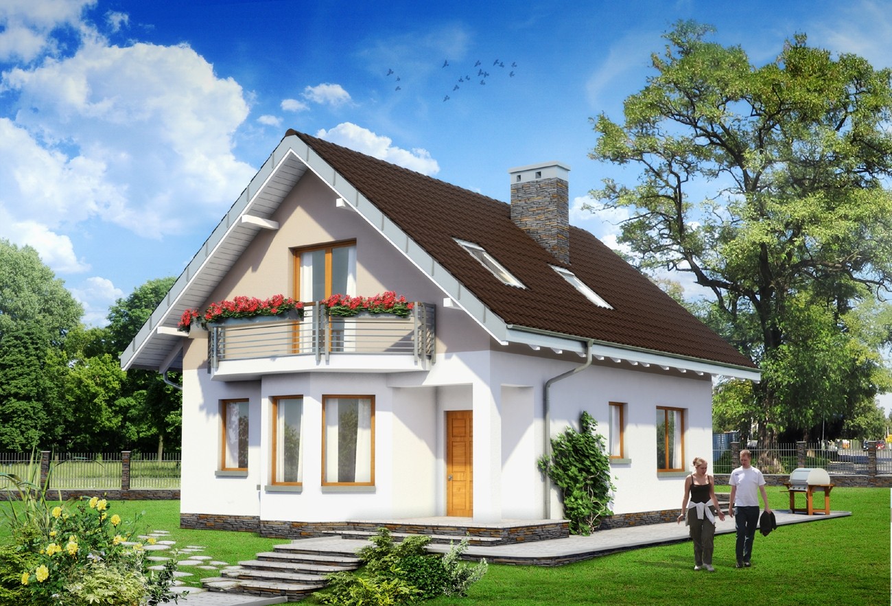 budowa domu Kropka (odbicie lustrzane) - New-House