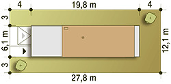 Long z garażem 1-st. [A] - miniatura 10