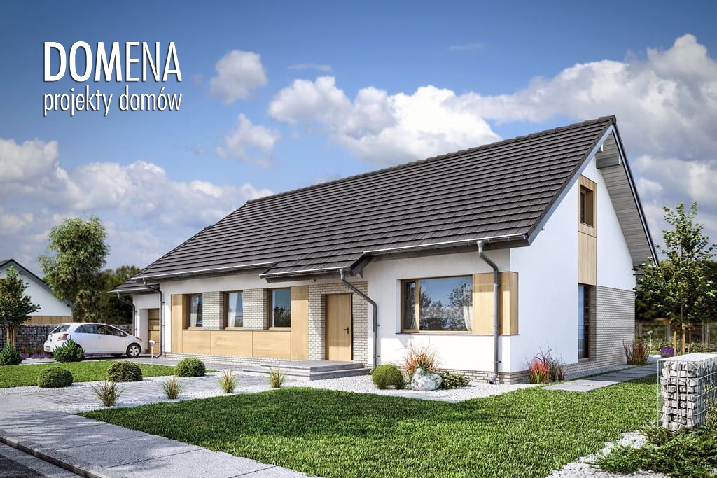 budowa domu Domena 103 A-T (Odbicie lustrzane) - New-House