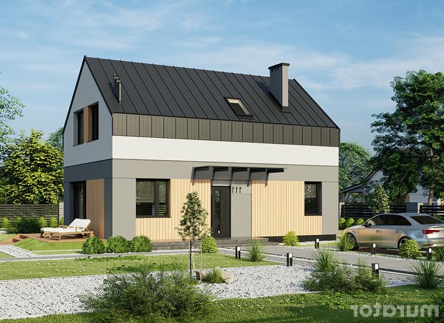 budowa domu Przebojowy 1N A111N+AR1 (odbicie lustrzane) - New-House