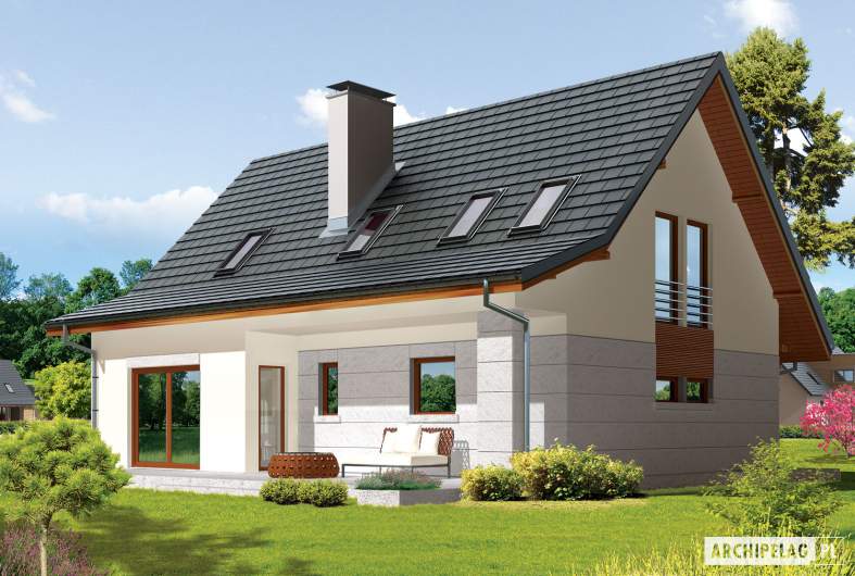 budowa domu Demi G1 (wersja A) (odbicie lustrzane) - New-House