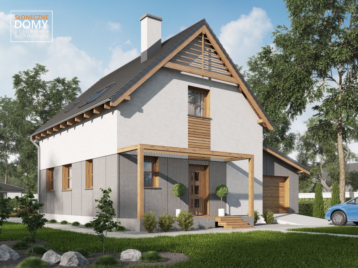 budowa domu - Istria A (odbicie lustrzane) - New-House