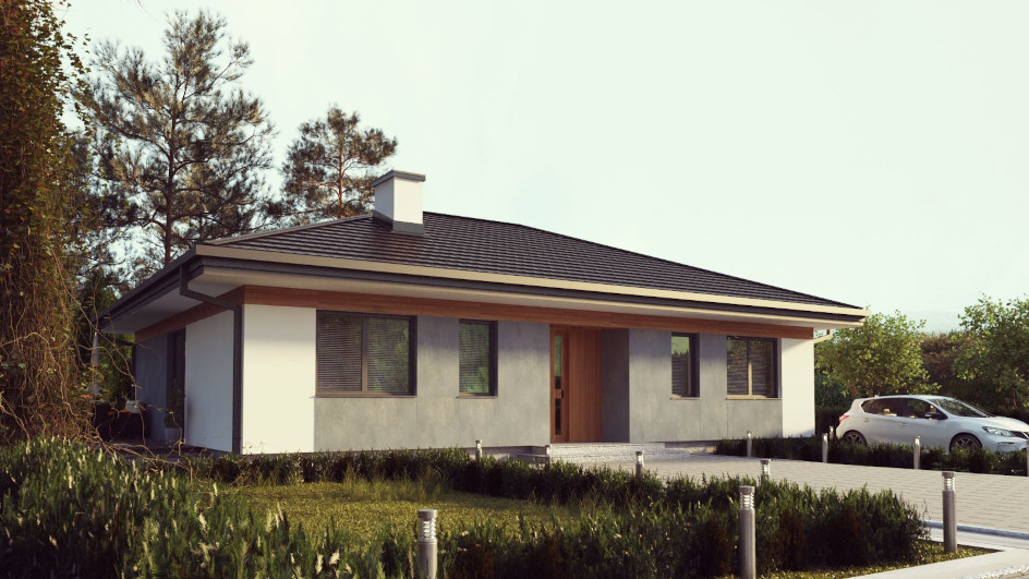 Budowa domu uA131 (odbicie lustrzane) z New-House