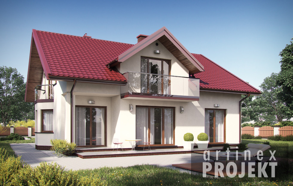Budowa domu - D27A (odbicie lustrzane) - New-House