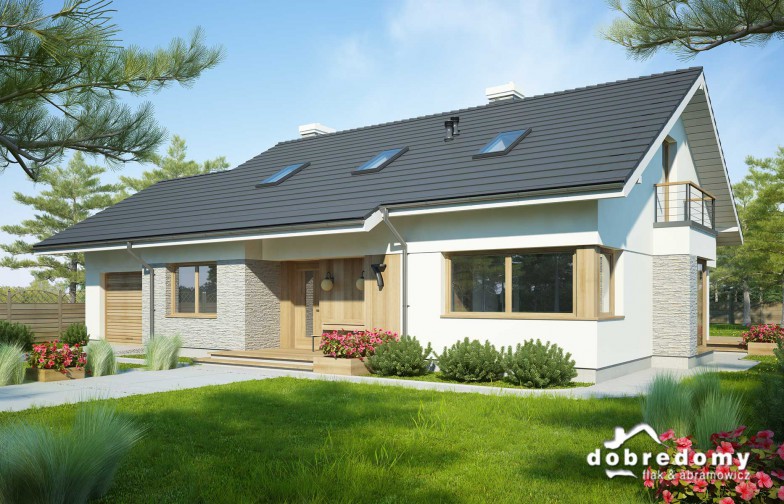 budowa domu Flawia III odbicie lustrzane - New-House