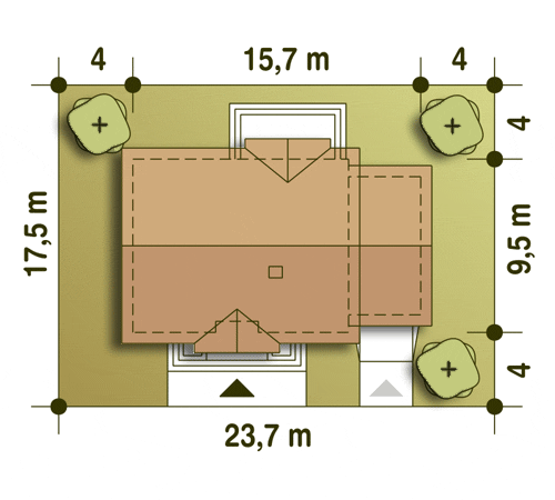 Ares z garażem 1-st. [A] (odbicie lustrzane) - miniatura 9
