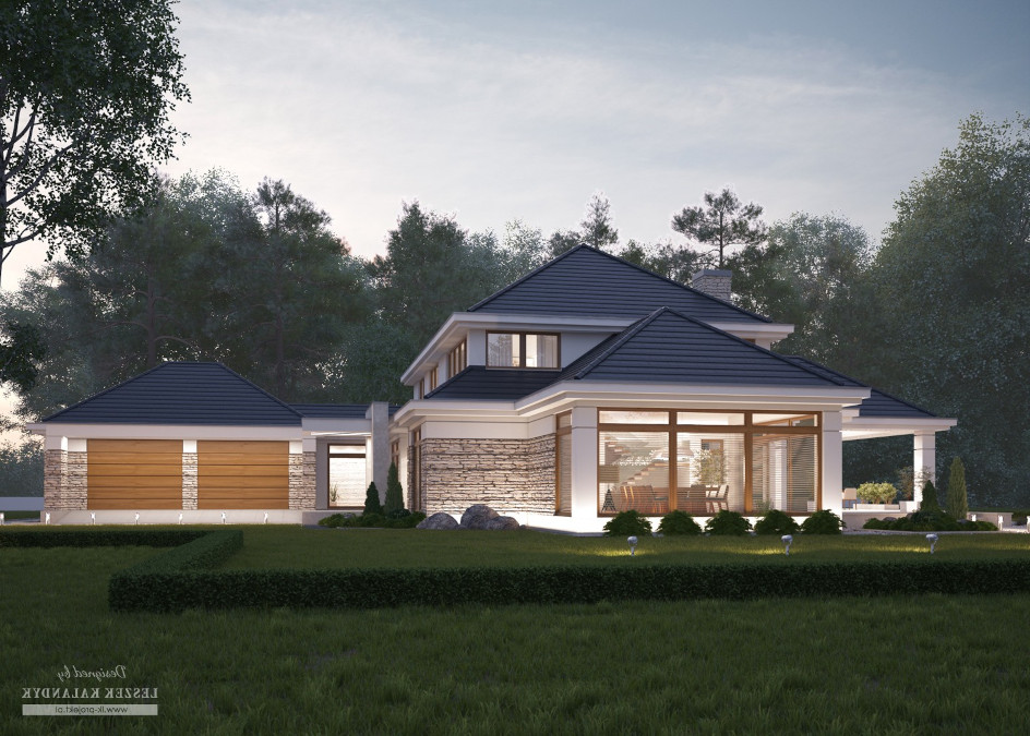 Budowa domu LK&1259 (odbicie lustrzane) z New-House