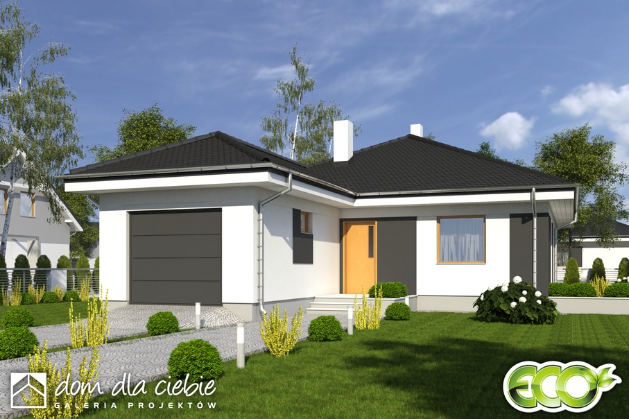 budowa domu Bogna II z garażem 1-st. [A] - New-House
