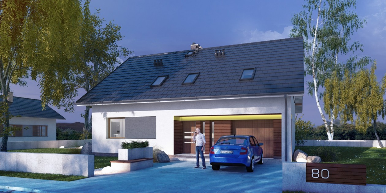budowa domu Properus I G1 (Odbicie lustrzane) - New-House