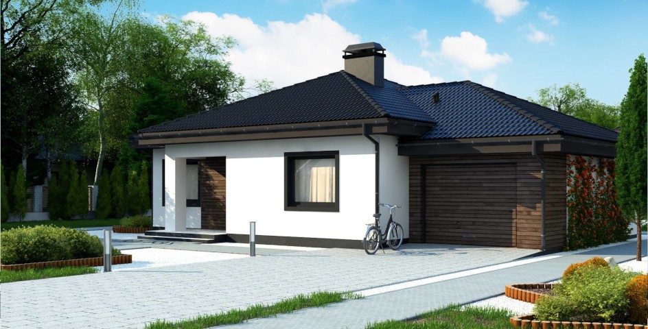 budowa domu Z64 GL v2 (odbicie lustrzane) - New-House