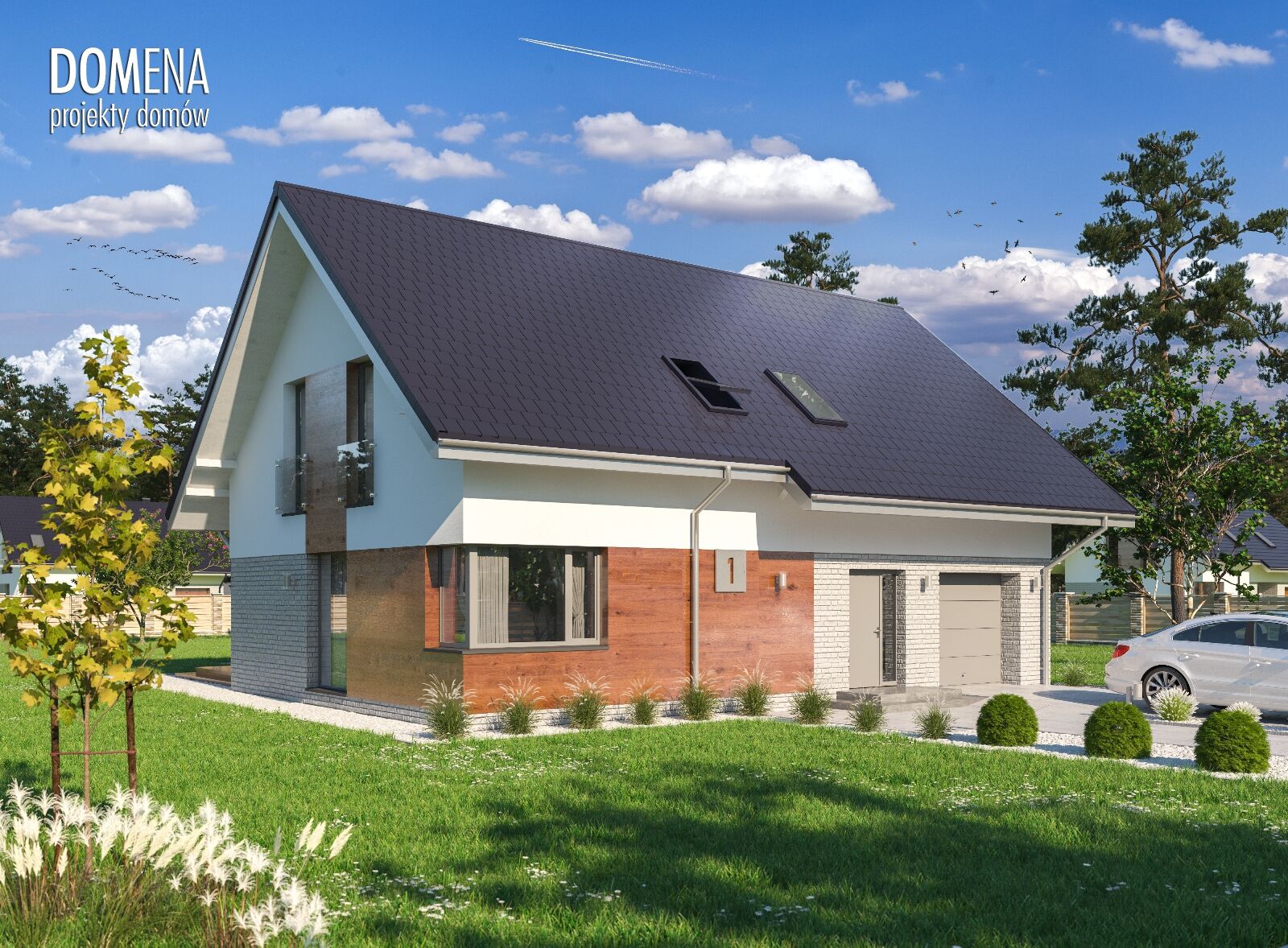 budowa domu Domena 202 A2 (Odbicie lustrzane) - New-House