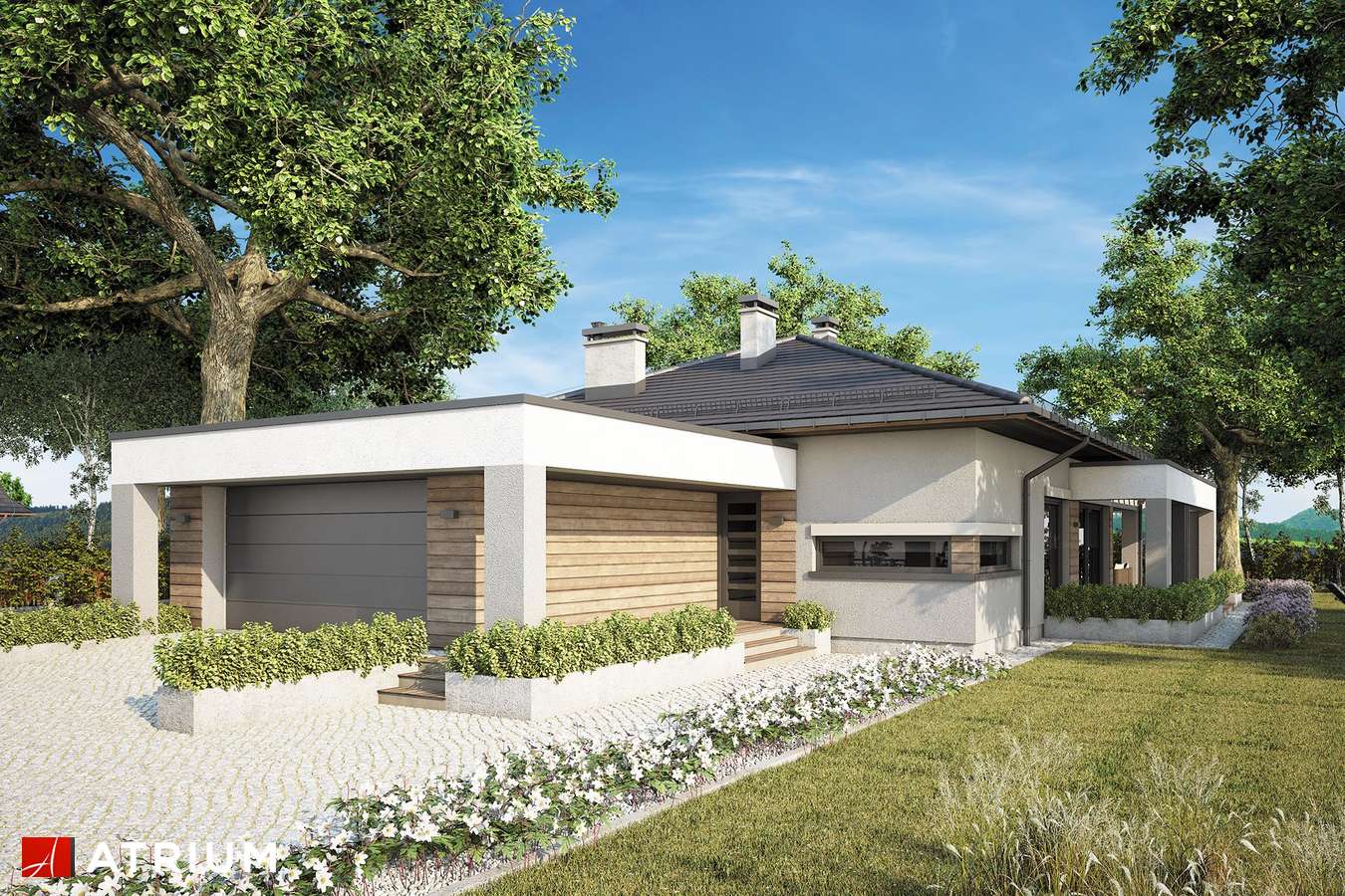 budowa domu Sardynia XII odbicie lustrzane - New-House