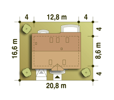 Julia II z garażem 1-st. [A] (odbicie lustrzane) - miniatura 11