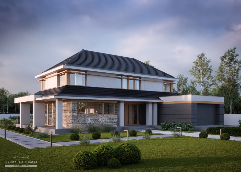 Budowa domu LK&1518 (odbicie lustrzane) z New-House