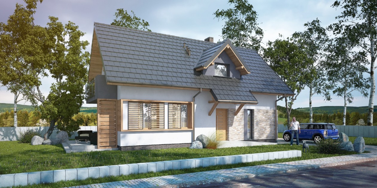 budowa domu Exilis I (Odbicie lustrzane) - New-House