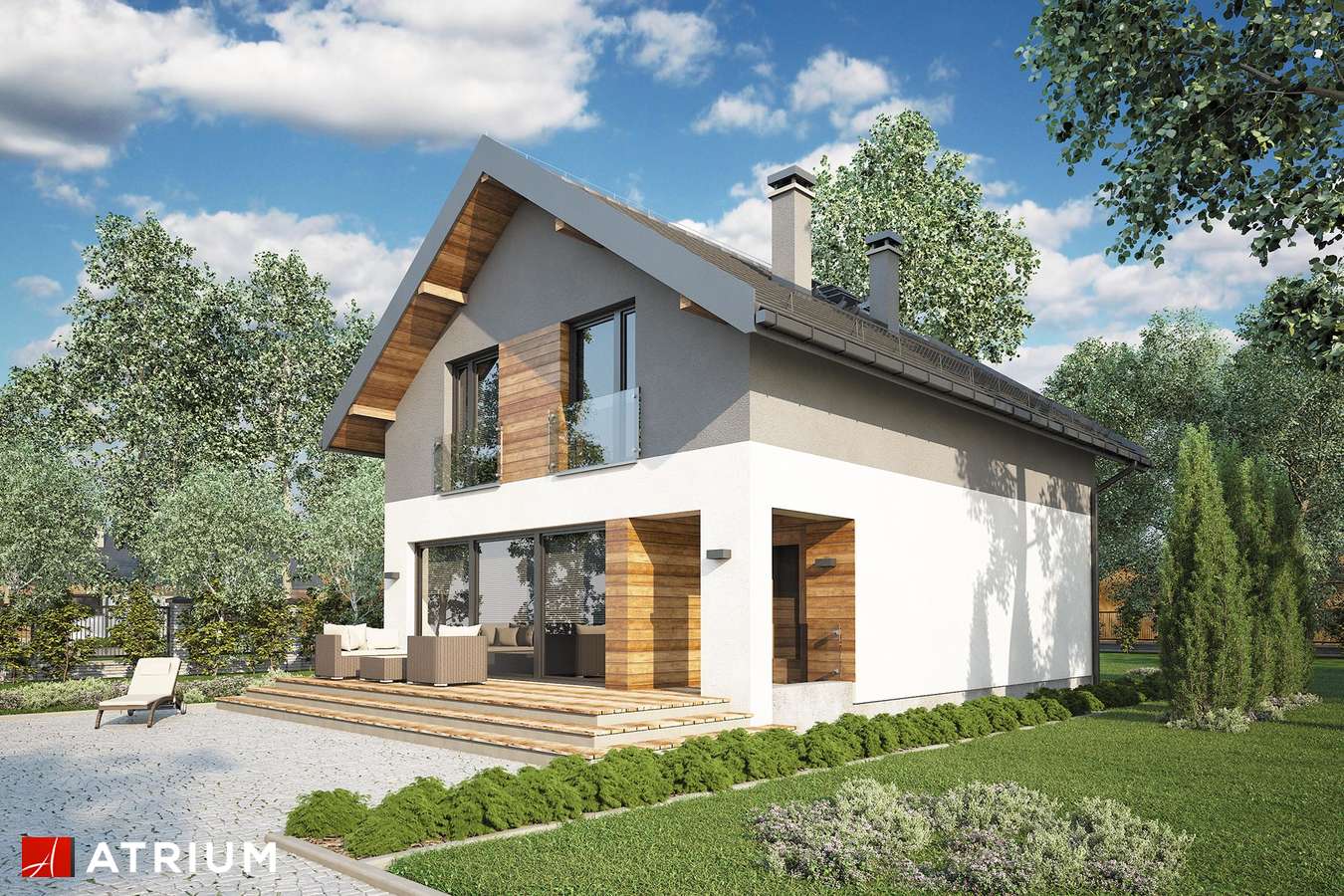 budowa domu Bergamo odbicie lustrzane - New- House