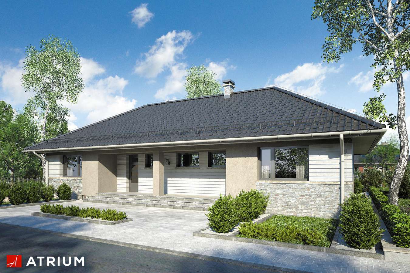 budowa domu Wimbledon II (odbicie lustrzane) - New-House