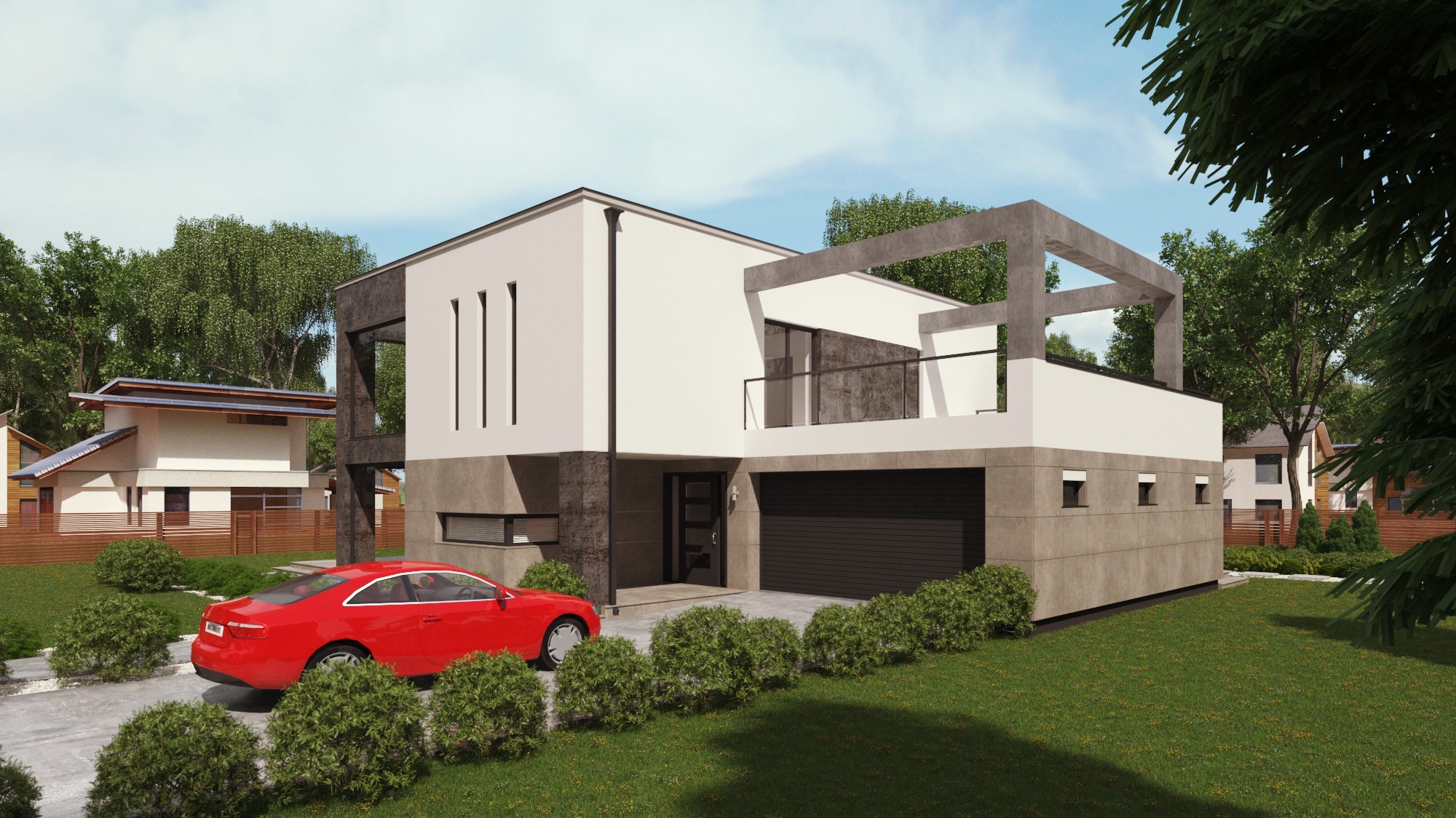 budowa domu uA22 (Odbicie lustrzane) - New-House