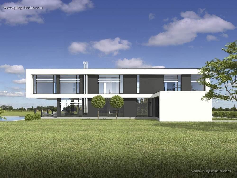 PS-GS-200-20-G4-V6 Projekt nowoczesnego domu z płaskim dachem - miniatura 5