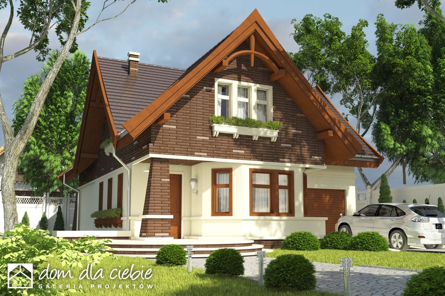 budowa domu Kowalik II z garażem 1-st. [A] - New-House