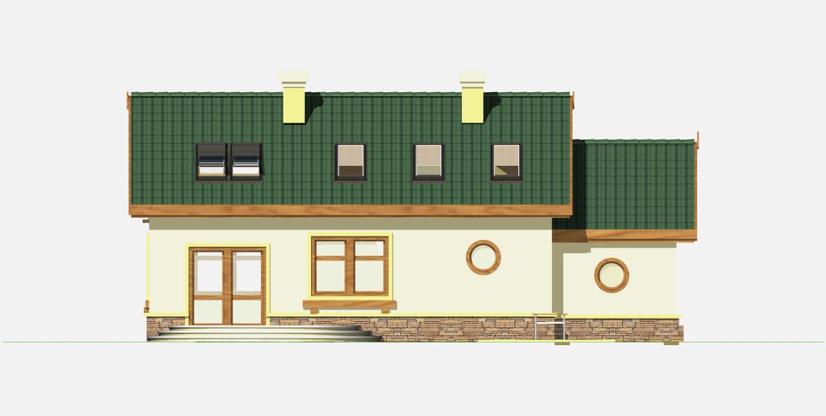 Drozd II z garażem 1-st. [A] (odbicie lustrzane) - miniatura 4