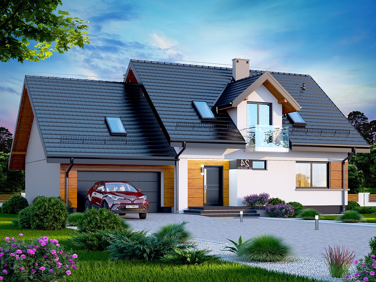 budowa domu TORINA 2M (Odbicie lustrzane) - New-House