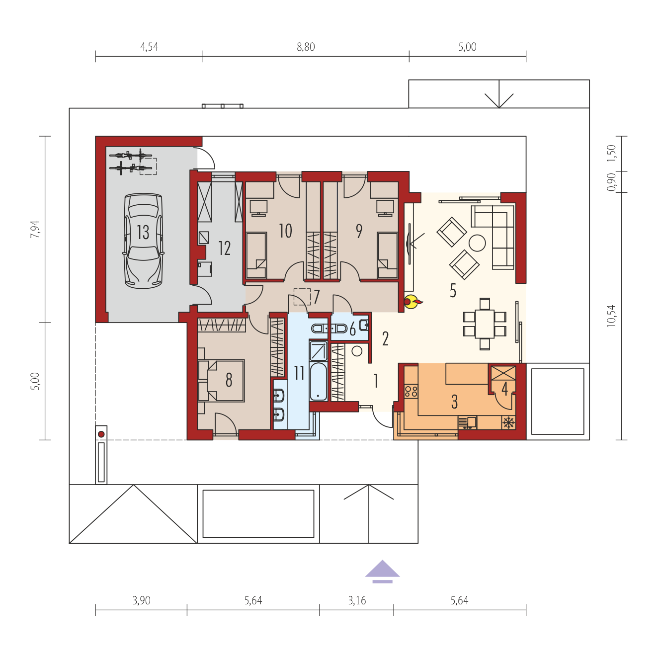 Mini 4 G1 MODERN (odbicie lustrzane) - miniatura 6