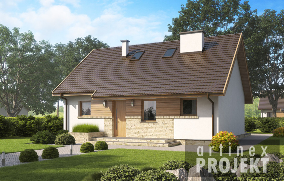 Budowa domu D140 (odbicie lustrzane) z New-House