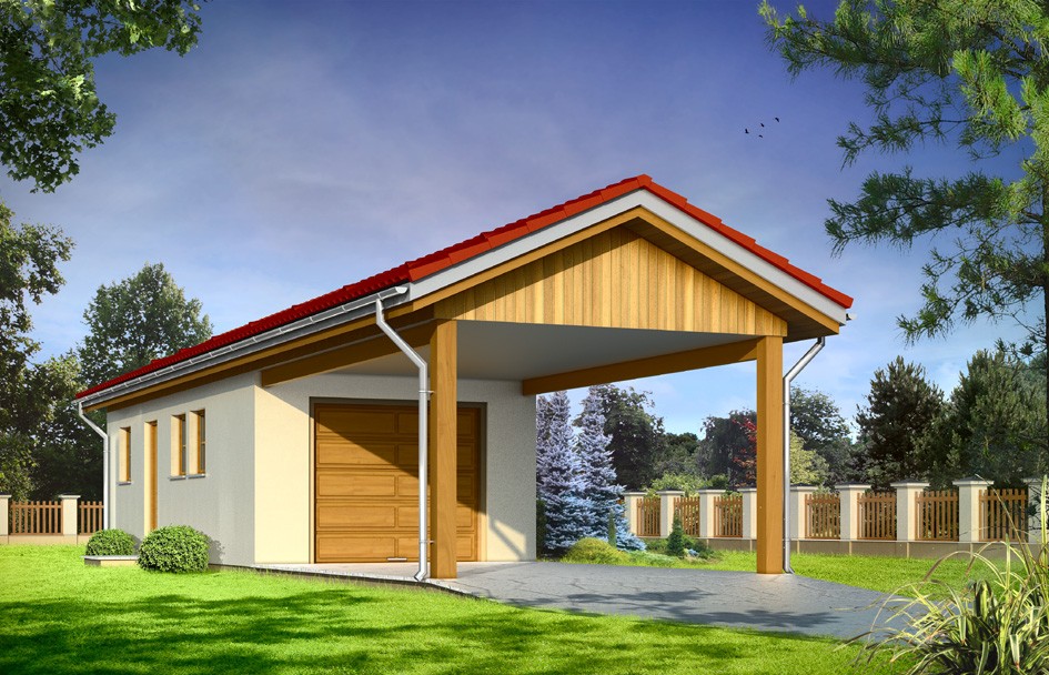 budowa garaż BG07 z new house