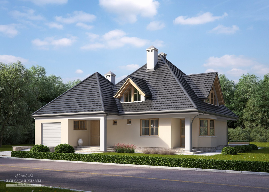 Budowa domu LK&124 (odbicie lustrzane) z New-House