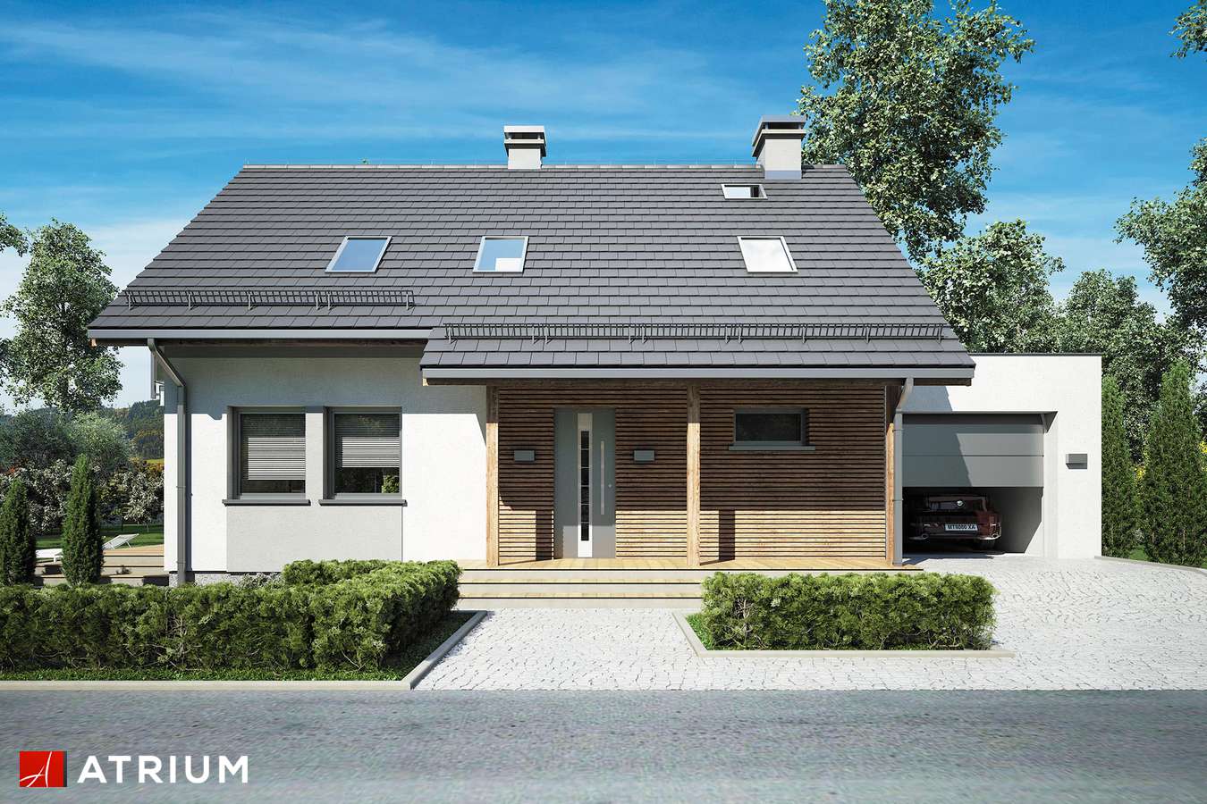 budowa domu Sinus odbicie lustrzane - New-House