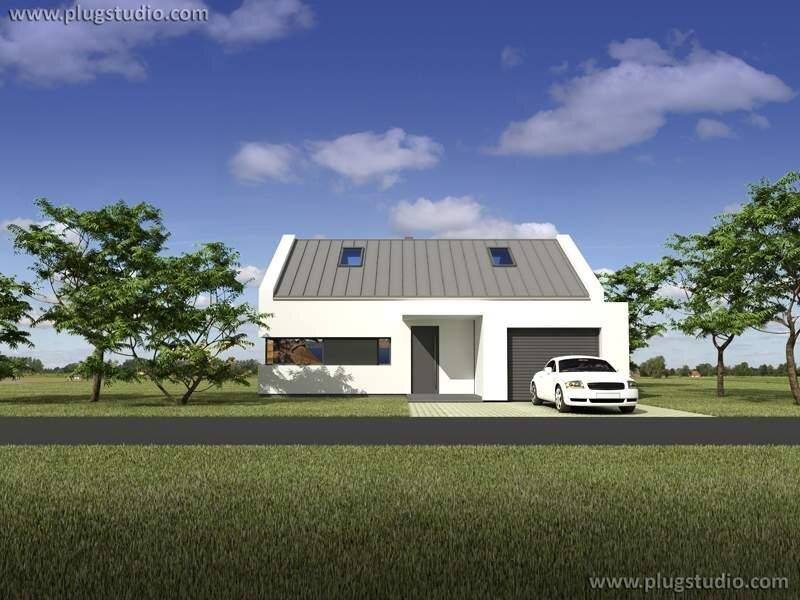 PS-KS-85-20G-V1 Nowoczesny dom jednorodzinny - Projekt energooszczędny - miniatura 3