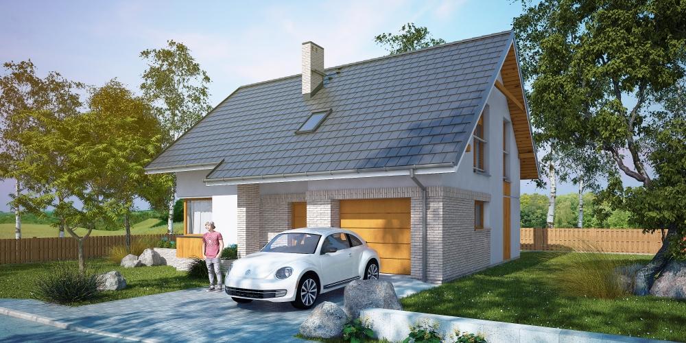 budowa domu Silvestris I G1 (Odbicie lustrzane) - New-House