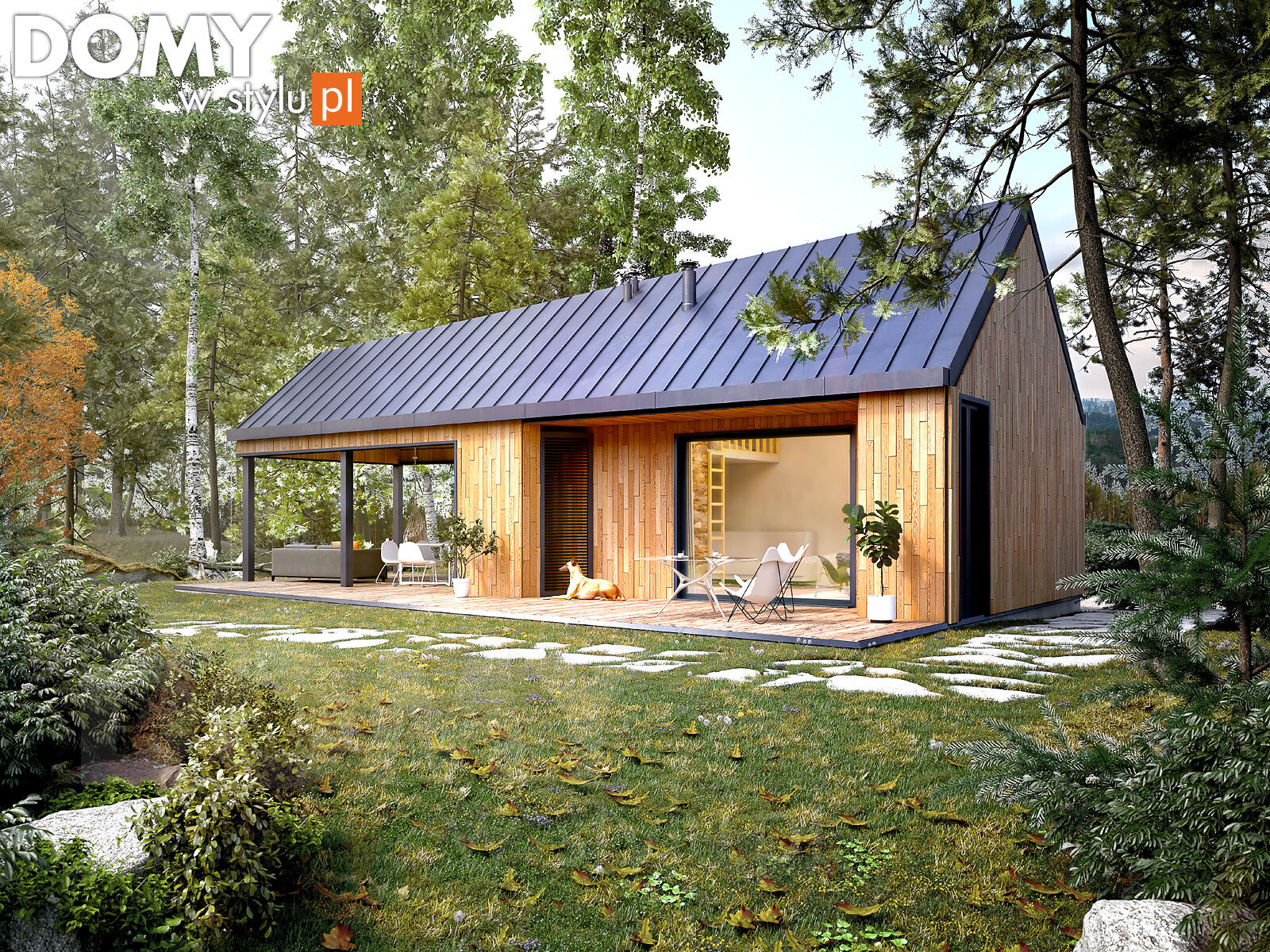 budowa domu Jaskier dr-S (odbicie lustrzane) - New-House