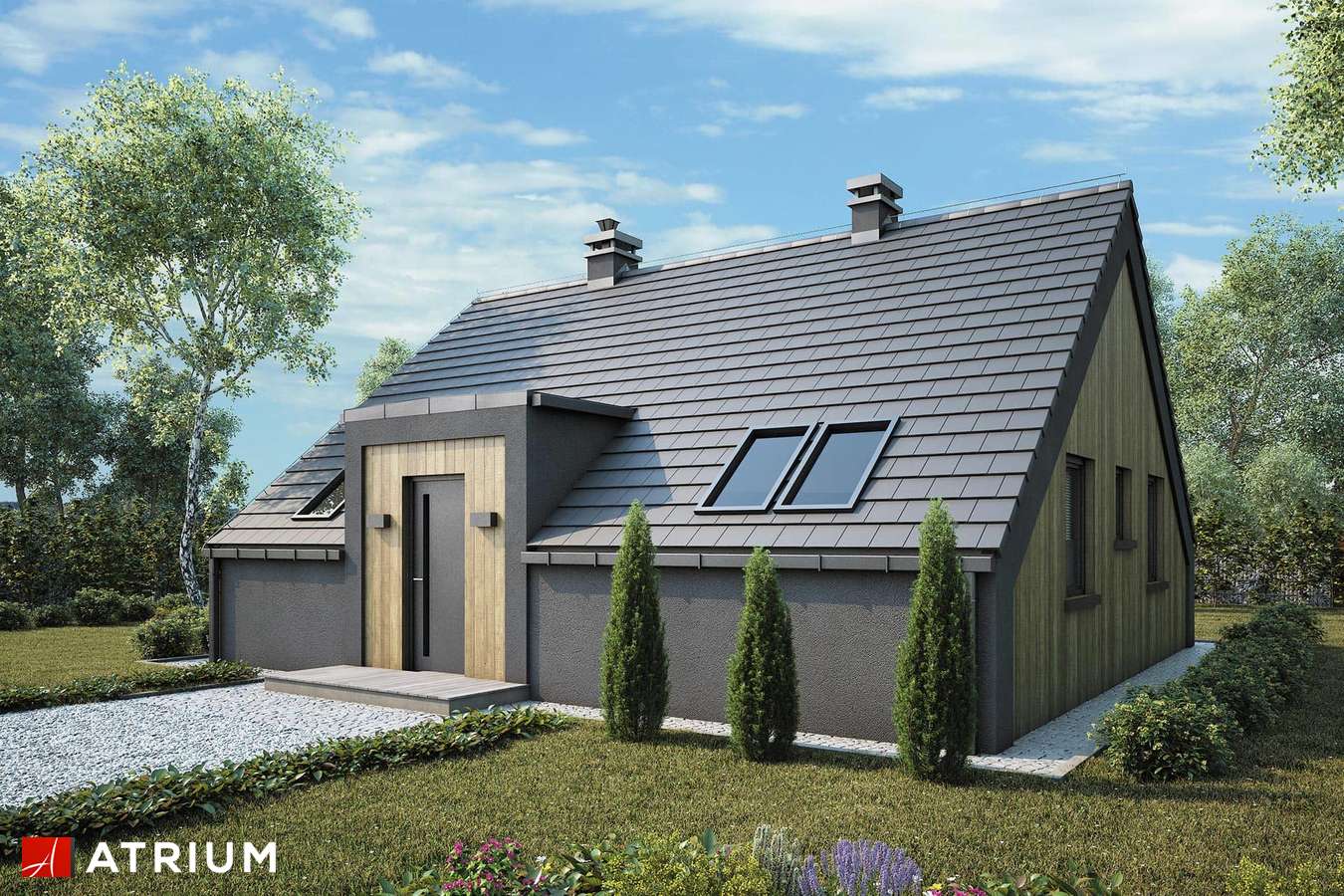 budowa domu Tenda Sz (odbcie lustrzane) - New-House