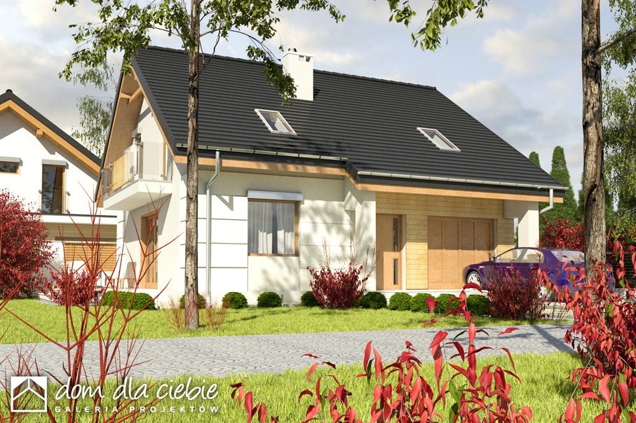 budowa domu Nowinka III z garażem 1-st. [A] - New-House