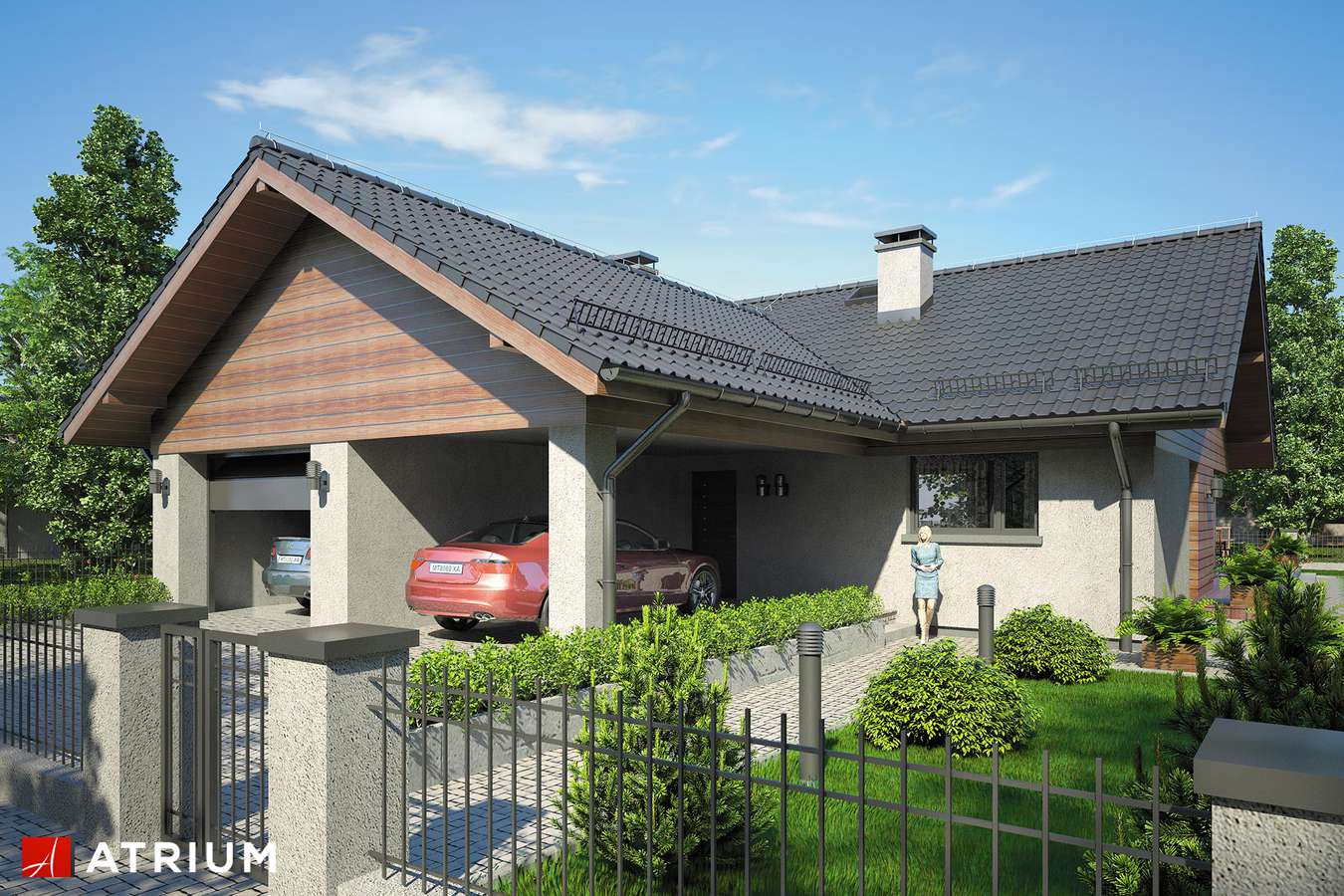 budowa domu Winston VI (odbicie lustrzane) - New-House