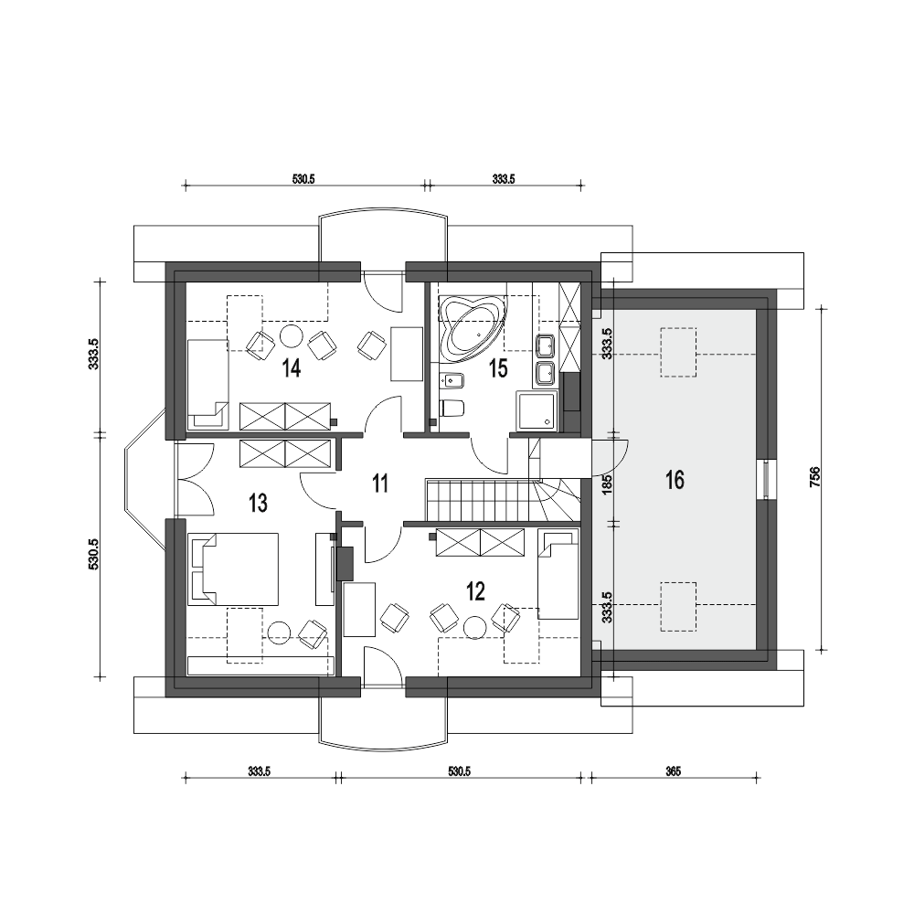 Dom Dla Ciebie 3 z garażem 1-st. [A2] - miniatura 8