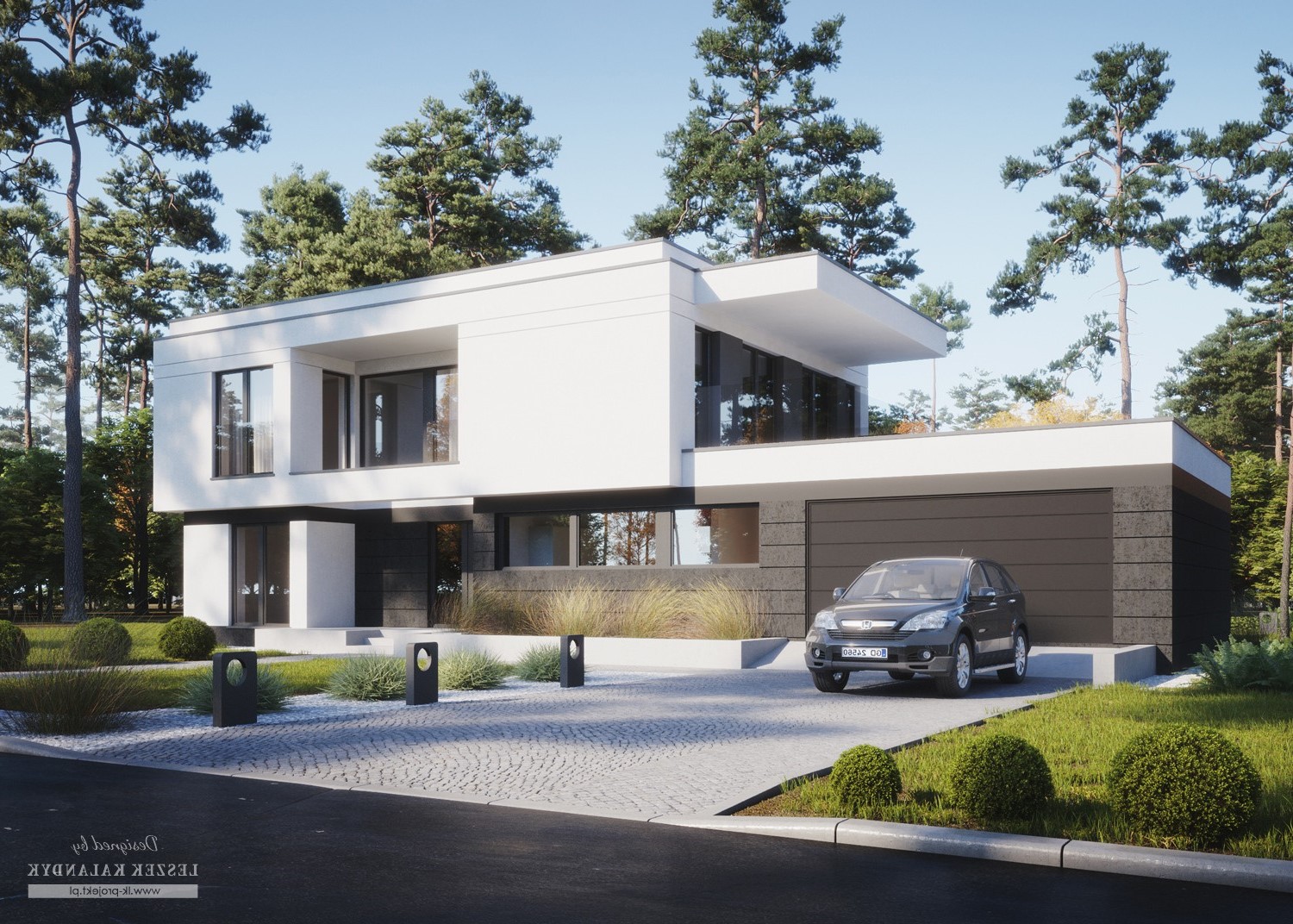 Budowa domu LK&1416 (odbicie lustrzane) z New-House