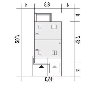 Mazurek z garażem 1-st. [A] (odbicie lustrzane) - miniatura 10