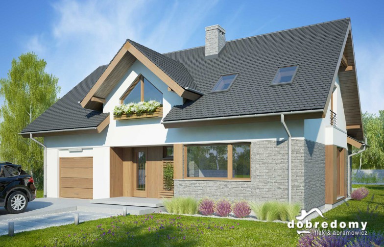 budowa domu Telimena II 1G odbicie lustrzane - New-House