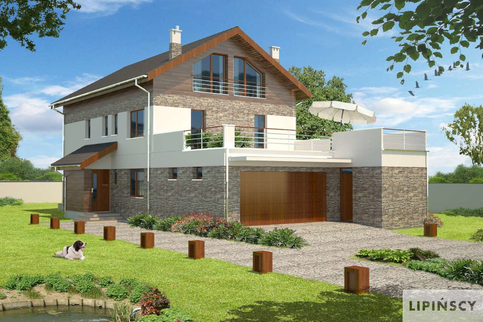 Budowa domu Locarno DCP271 (odbicie lustrzane) z New-House