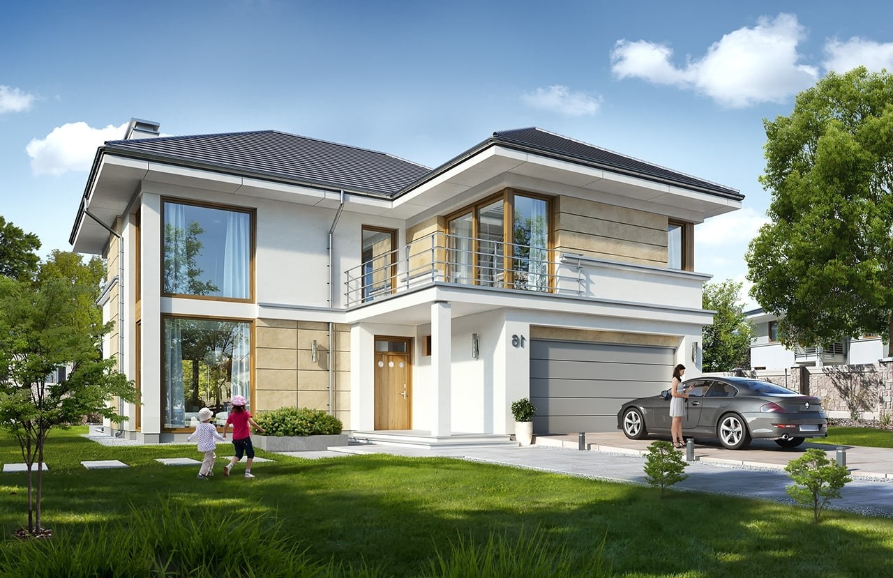 budowa domu Riwiera 5 (odbicie lustrzane)- New-House