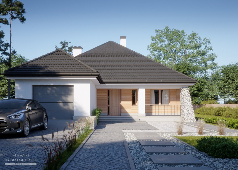 Budowa domu LK&877 (odbicie lustrzane) z New-House