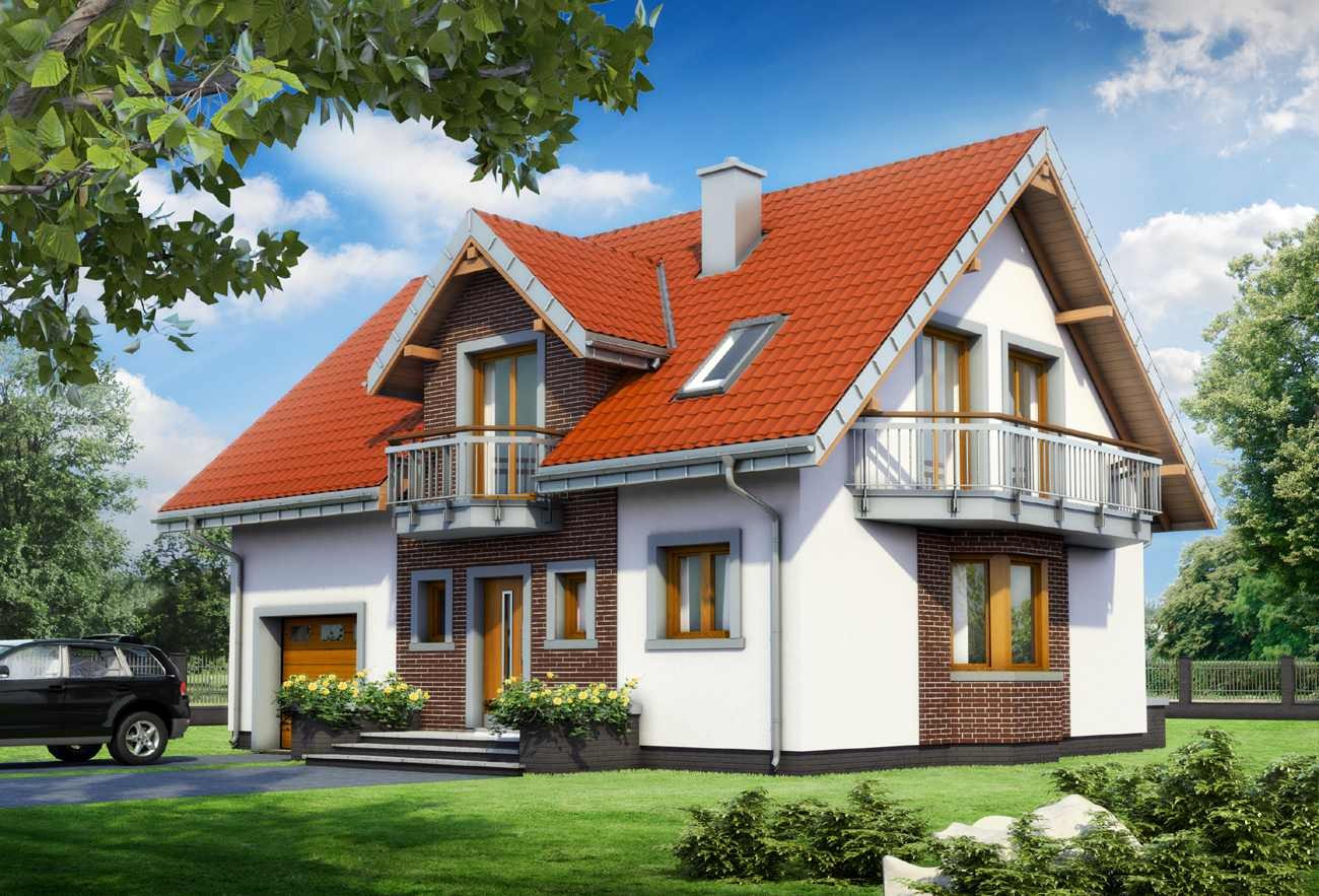 budowa domu Zofia Mini Eko (odbicie lustrzane) - New-House