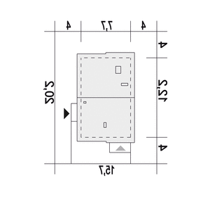 Głuszec II z garażem 1-st. [A] (odbicie lustrzane) - miniatura 10