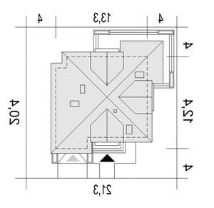 Diana z garażem 1-st. [A] (odbicie lustrzane) - miniatura 11